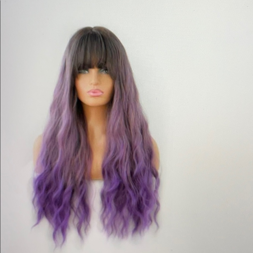 Purple 3 please wig